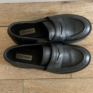 Steve Madden loafers, black, size 9.0